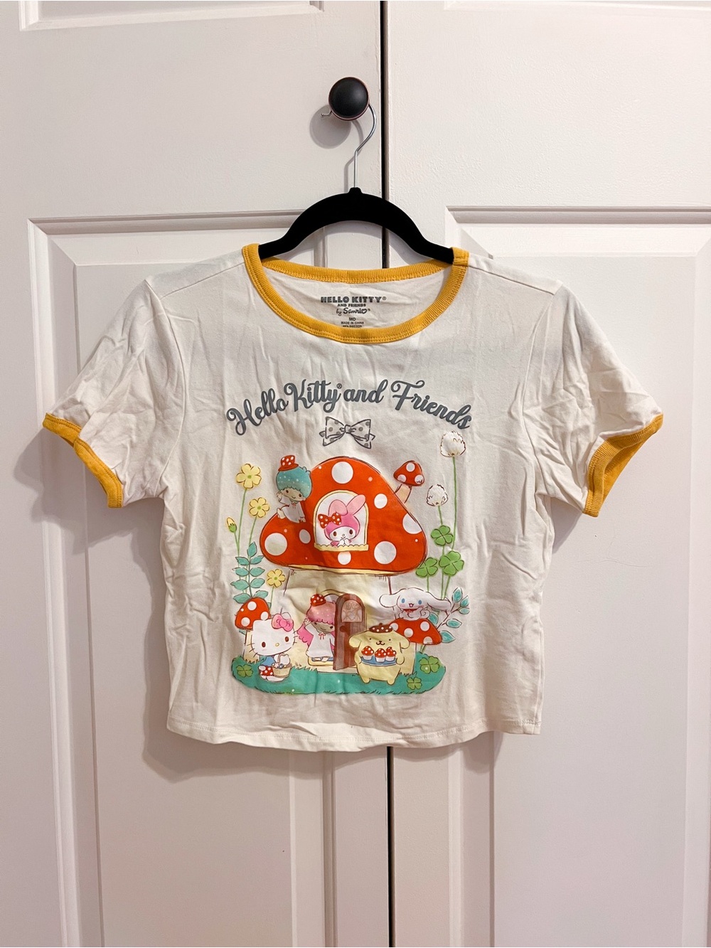 Sanrio Hello Kitty & Friends Short Sleeve Mushroom Ringer T-Shirt